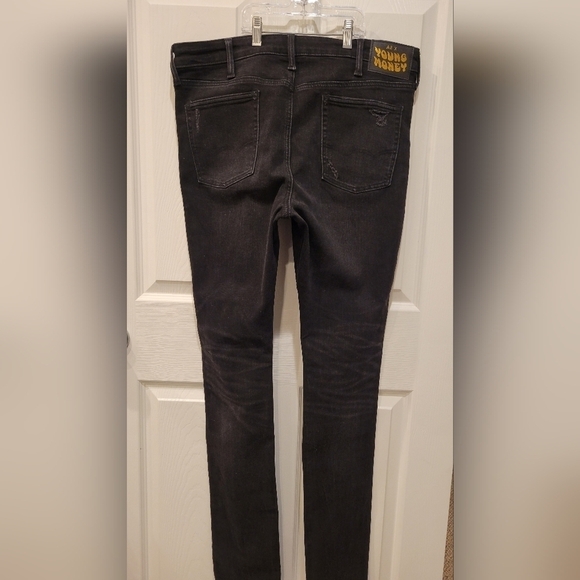 American Eagle Young Money Plaque Distressed Jeans Men's Size 38 X 32 - Picture 5 of 9